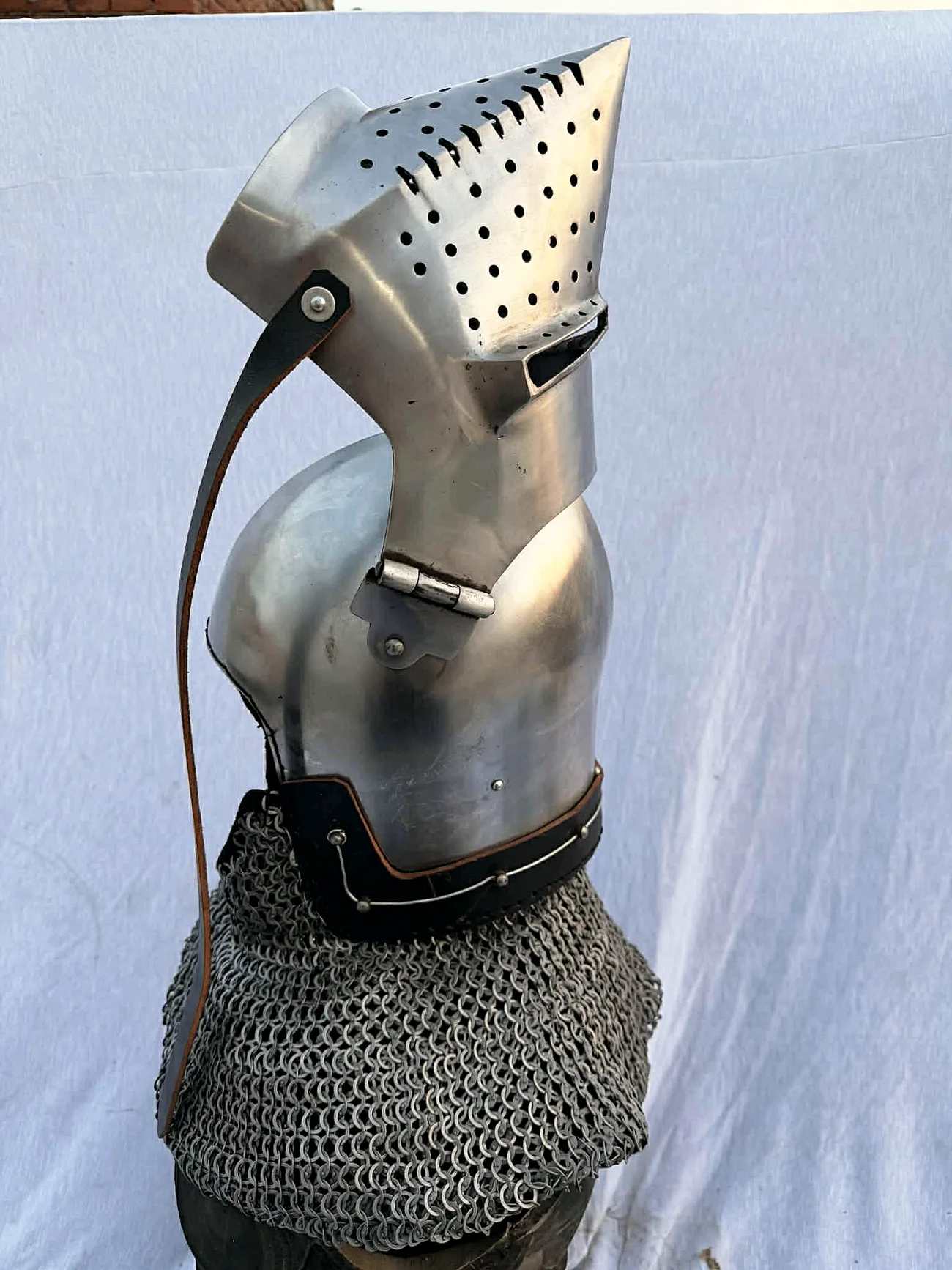 Churburg, visor raised